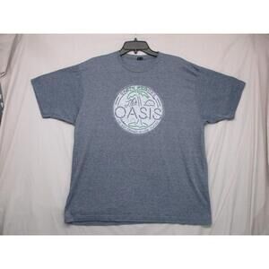 Tultex Heather Gray Graphic Short Sleeve Round Neck T-Shirt Size XL